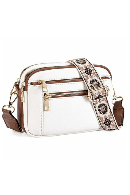 Chic Faux Leather Crossbody Bag