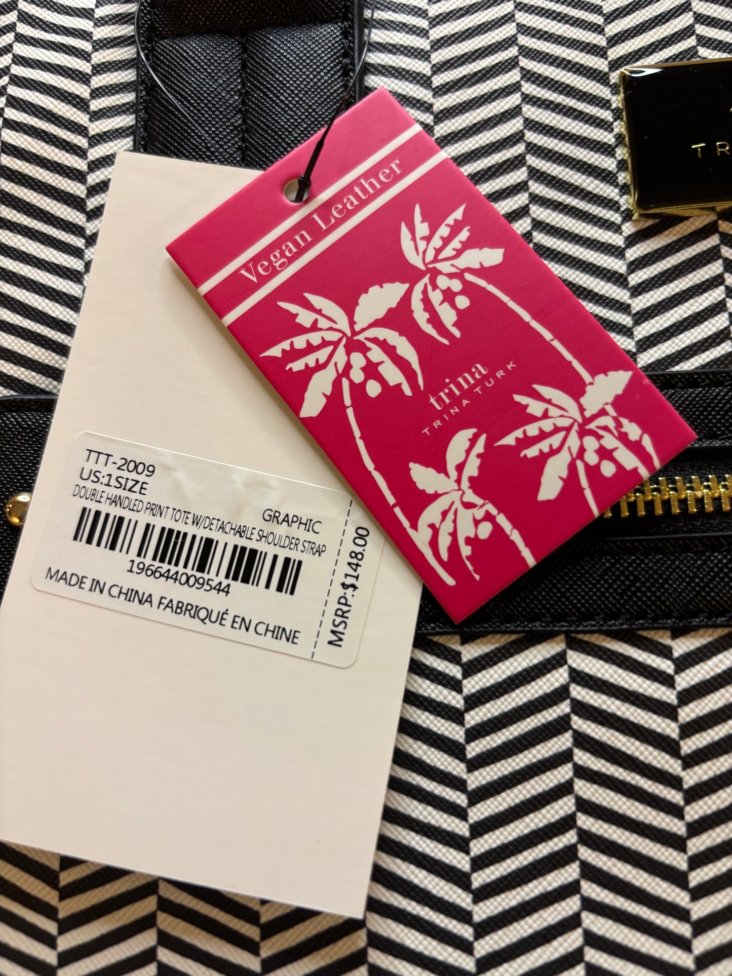 Trina Turk Chevron Print Purse