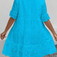 Blue Eyelet Dress
