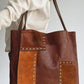Rivet and Leather Tote Bags
