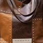 Rivet and Leather Tote Bags