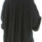 Black Faux Fur Open Silhouette